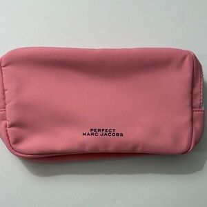 Perfect Marc Jacobs Pink Logo Cosmetic Pouch